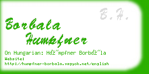 borbala humpfner business card